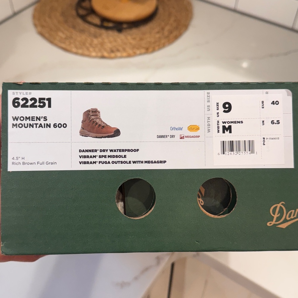 Danner Women's Tan Brown Leather Hiking Boots - Picture 5 of 5